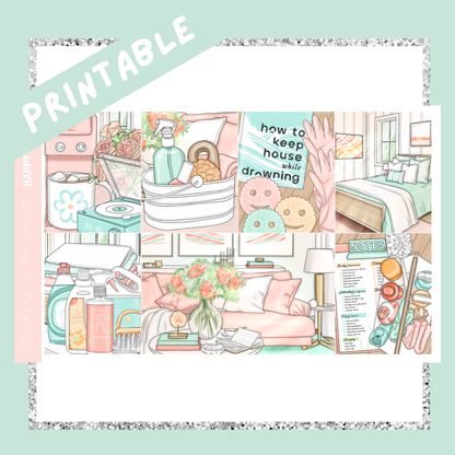 Printable happy and clean weekly